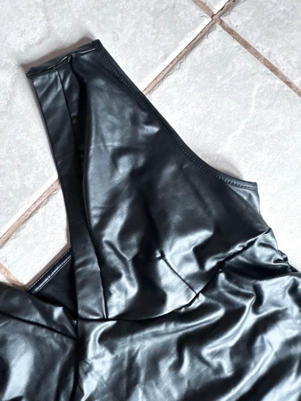 Temu • Faux Leather Shirt - Picture 2 of 5